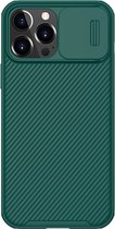 Telefoonhoesje geschikt voor Apple iPhone 14 Pro Max - Nillkin CamShield Pro Case - Groen