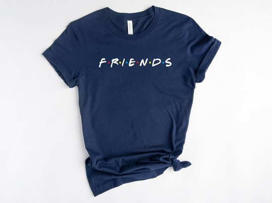 Lykke  Friends T shirt | Friends | Unisex T-shirt | Heren & Dames |  Navy | Maat L