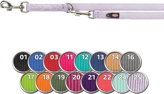 Trixie Premium verstelbare riem - 10 mm x 200 cm - Fuchsia