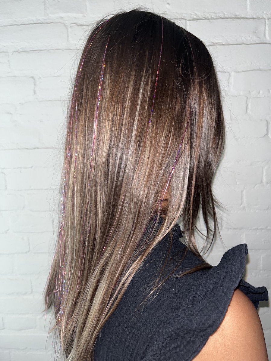 Hair Tinsels - GlitterHaar - Festival Glitter Haar Extensions - 100 Hairtinsels - Inclusief Tutorial en filmpjes - Veel Kleuren - Hardroze