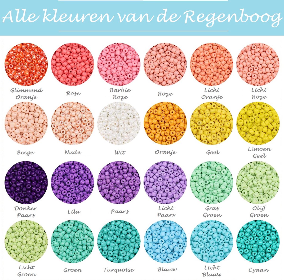 PLAY IT Kralen set XXL - 21000 stuks 2.5mm - Incl. 100 Smileys — afbeelding 3