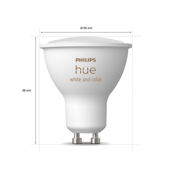 Philips Myliving Runner Opbouwspot met Philips Hue White & Color Ambiance GU10 - Spotje Opbouw - Bluetooth - 2 Lichtpunt - Zwart - Philips Hue