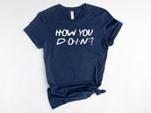 Lykke  How you doin Joey Tv show T shirt | Friends | Unisex T-shirt | Heren – Dames |  Navy | Maat L