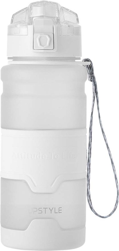 Foto: Waterfles 0 7 liter bidon waterjug water bottle sportdrankfles fitness wit