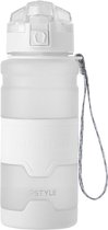 U Fit One® Waterfles 0.7 Liter - Bidon - Waterjug - Water Bottle - Sportdrankfles - Fitness - ufitone - Wit