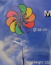 XL Regenboog Bloem Windspel Tuin Ventilator Propeller Hoge kwaliteit 102 cm