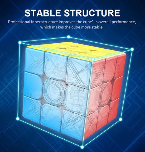 MoYu Speedcube 3x3 - Breinbreker - Puzzelkubus - Verstelbaar - Magic Cube van MoYu — afbeelding 3