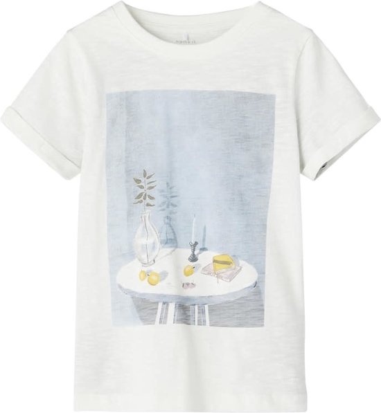 Name-it T-shirt à manches courtes Filles Beld White Alyssum