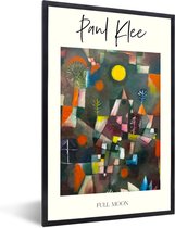 Fotolijst incl. Poster - Paul Klee - Kunst - Full moon - 20x30 cm - Posterlijst