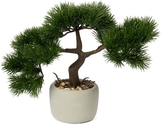 Kunst Bonsai Boom Grote bonsai met keramische pot Microlandschapsdecoratie en vintage basis Kunstmatige bonsaiboom Kunstplanten Kunstplanten for huisdecoratie Binnen Kunstbomen Planten (Color : B