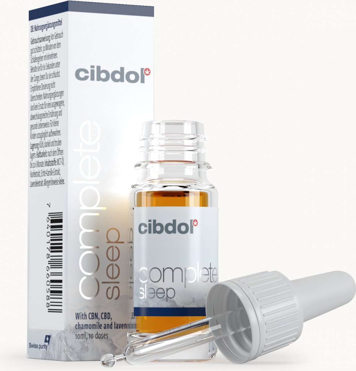 Goedkoopste Cibdol - Complete Sleep - 30 ml - Slaap supplement - Met CBD, CBN, kamille en lavendel - Melatonine-vrije langetermijnoplossing