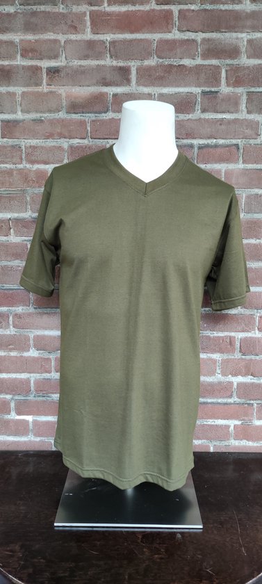 Bamboe T-shirt- olijf- maat L- #20.02