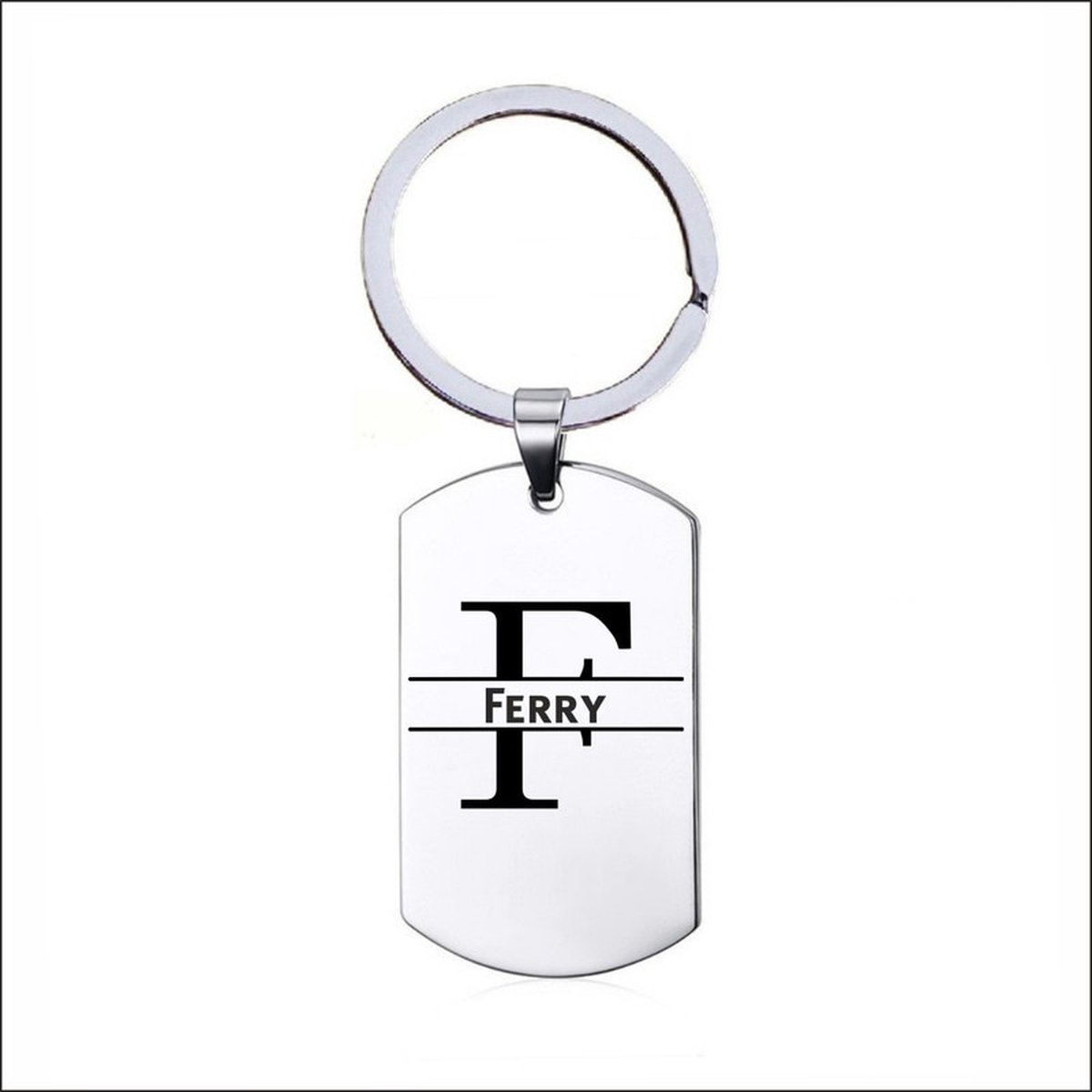 Sleutelhanger RVS Met Naam - Ferry