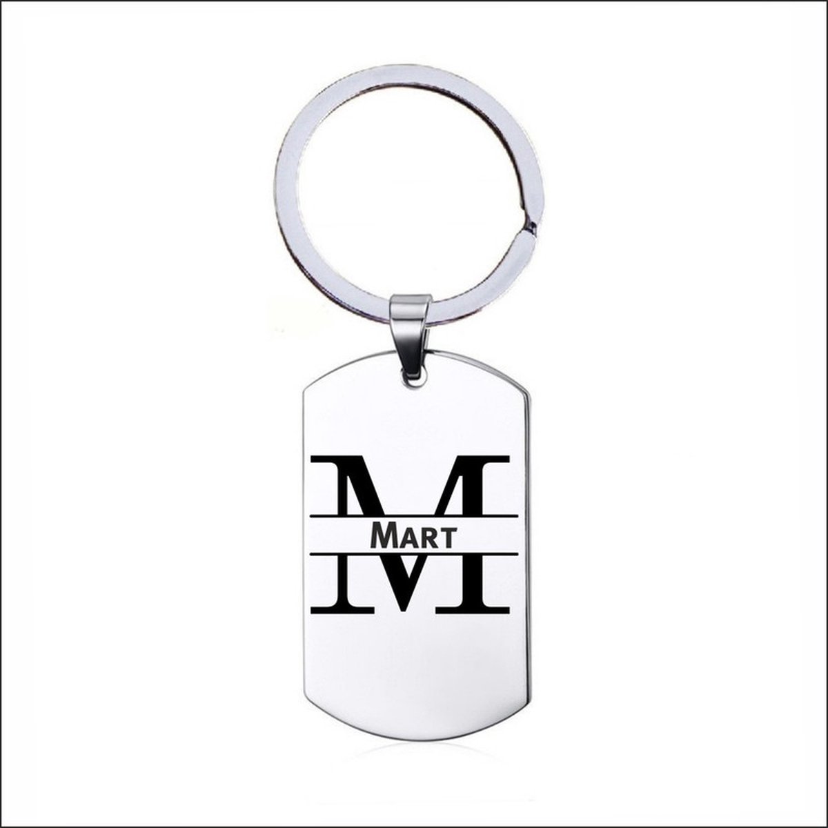 Sleutelhanger RVS Met Naam -  Mart
