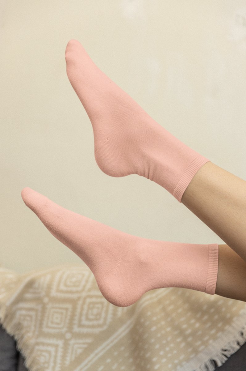 Premium Quality Bamboe Sokken 80% - 3 paar - Kleur Roos - Maat 39/42 - Damessokken - Herensokken