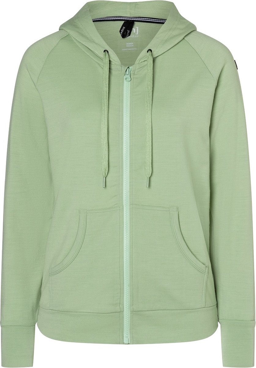 Super Natural - Women - Essential Zip Hoodie - Celadan green - Maat S