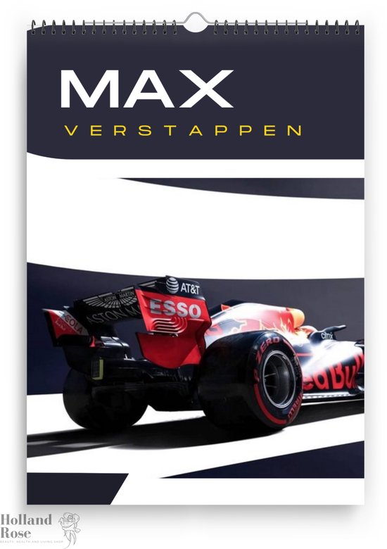 Verjaardagskalender Max Verstappen | Formule 1 | Kalender | Cadeau | Max Verstappen | F1 | Red Bull racing | Maandkalender | A5 formaat