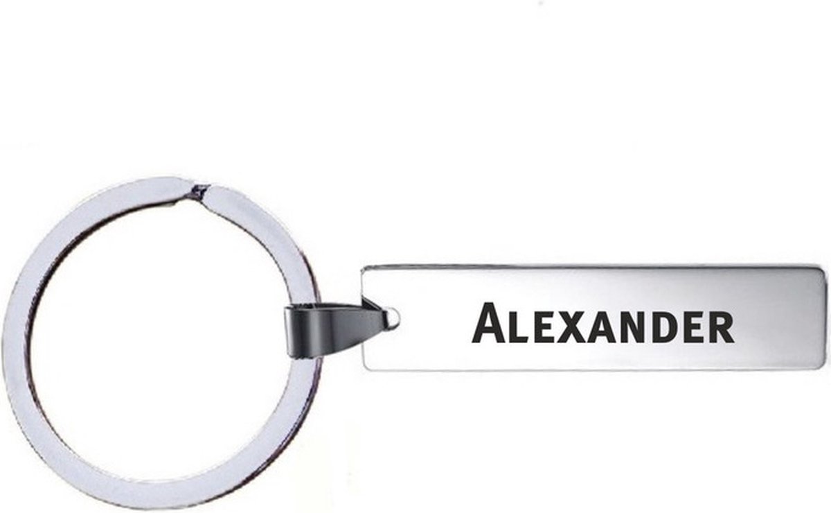 Sleutelhanger Met Naam - Alexander - RVS
