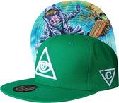 Capiche® Snapback Pet Heren – Telekinesis – Groen – Verstelbaar met Druksluiting – Sportcap – Baseball Cap – Mannen Cap – Illuminati Oog Pet