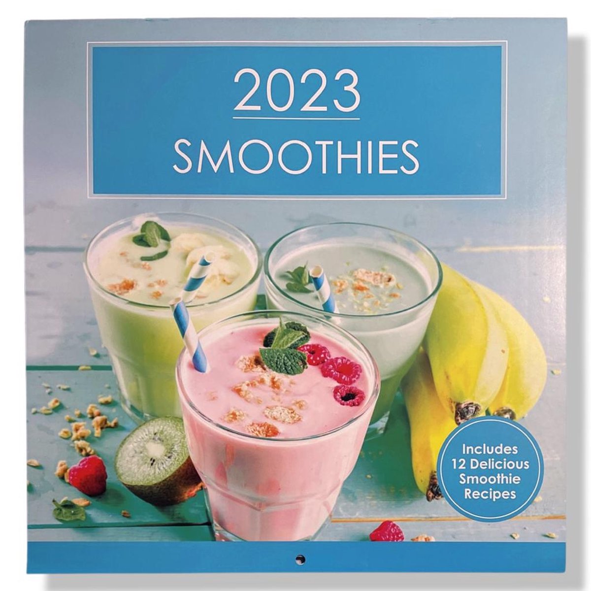 Smoothies kalender - 2023 - Maandkalender - 28x28cm - inclusief recepten