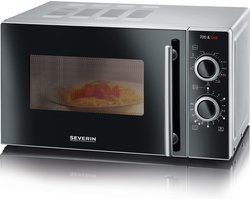 Severin MW 7771 - Magnetron met grill - 20 liter - RVS/Zwart