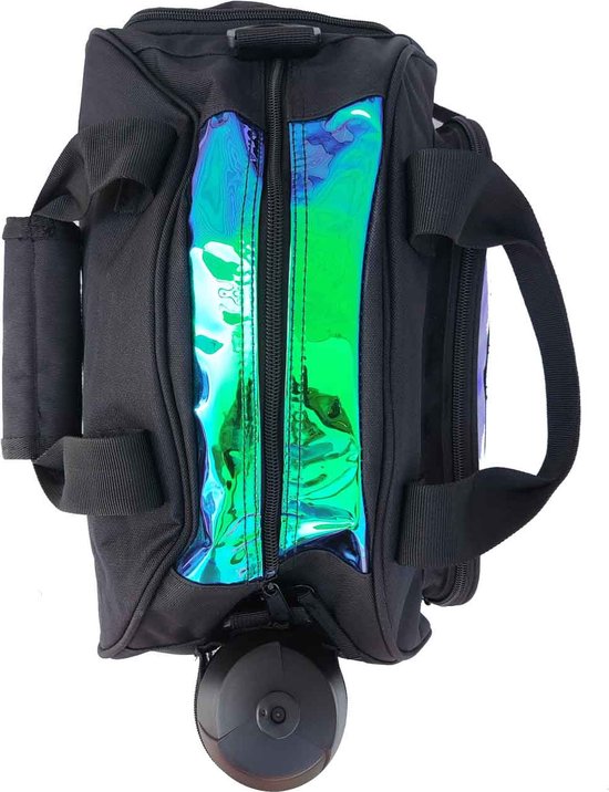 Dancer Dancewear® Sport Tas Kind - Sport Tas Kinderen - Danstas - Bidonvak - Schoenenvak - Metallic - Zwart van Dancer Dancewear — afbeelding 3