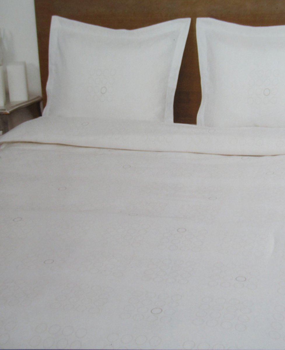 Refined Preston Dekbedovertrek - Eenpersoons - 140x200/220 cm - Wit