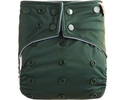 Pocketluier - Olive | Inclusief 2 boosters | Wasbare luier | Onesize - 5kg t/m 17kg | Dubbele lekgoten