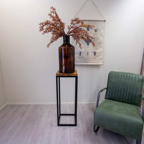 BRRIDE 5 stuks bruiloft tafelopzetstukken, kartonnen vazen, opvouwbare bloemenzuil, vazen, kartonnen zuilendisplay met acryldeksel, opvouwbare