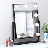 Miroir de maquillage Bright Beauty Vanity avec éclairage - noir - dimmable avec trois modes d'éclairage
