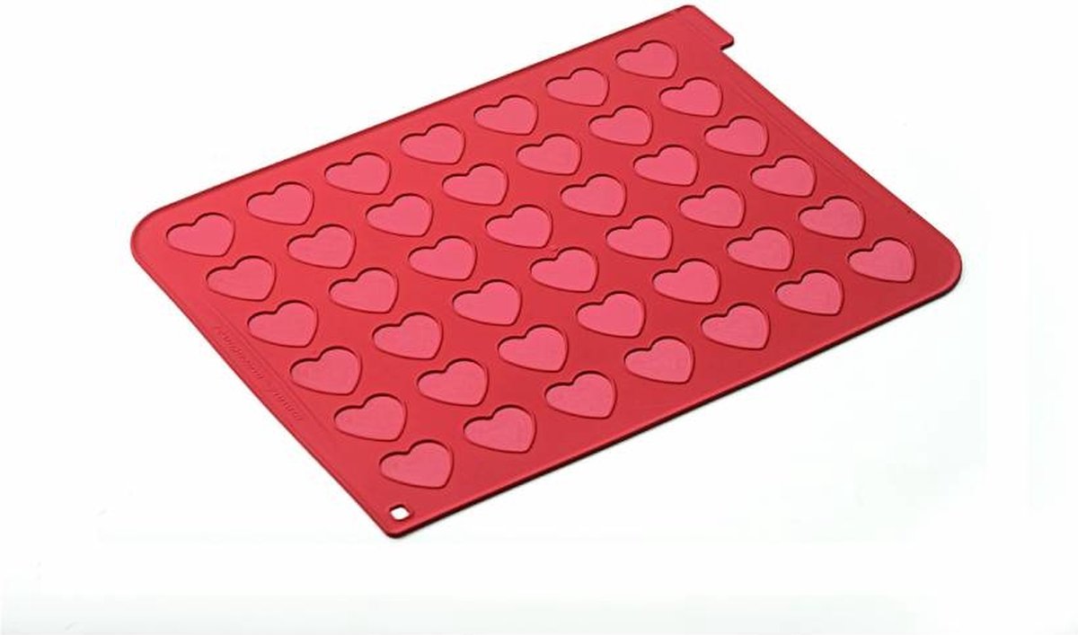 Tapis Silicone 30 Macarons Coeur