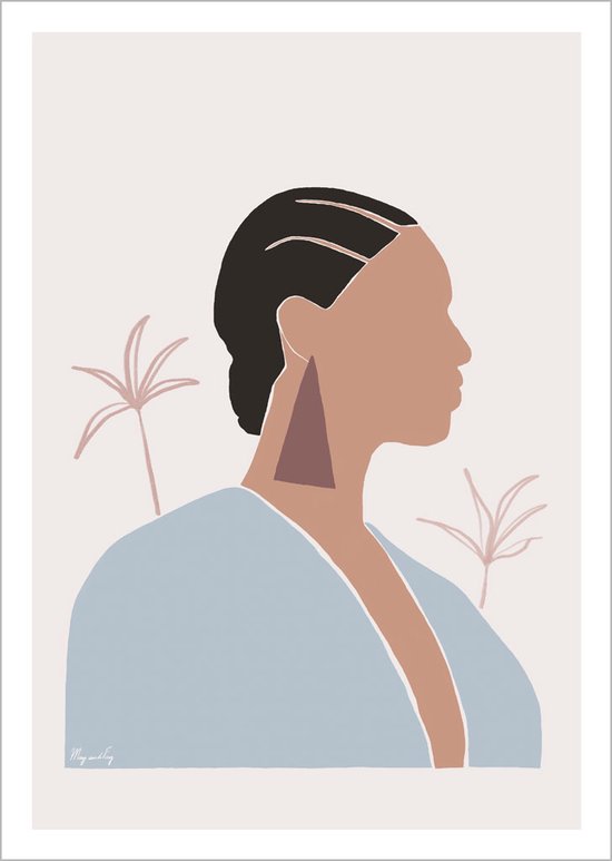 May and Fay - Poster - Bohemian Woman - Figuratief - Bohemian - A3 formaat - 42 x 29,7 cm - FSC gecertificeerd papier - milieuvriendelijk - 250 gram