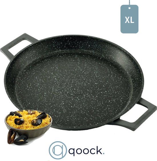 CF Cooking© | XL Paella pan | Ø36cm | Alle warmtebronnen | Marble Coating |  Inductie | bol.com