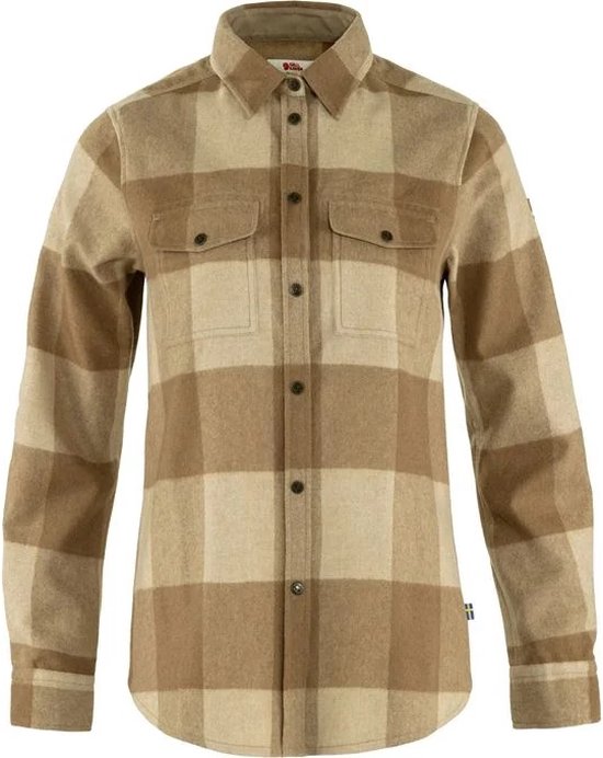 FJALLRAVEN - Canada Shirt - Dames - Blouse - Buckwheat brown/Light beige -  Maat M | bol.com