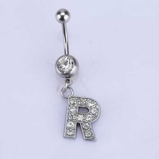 OUFER 14G Hartvormige navelpiercing met interne schroefdraad, roestvrij