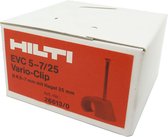 100x HILTI EVC 5-7/25 Vario Clip nagelklem voor het bevestigen van losse kabels