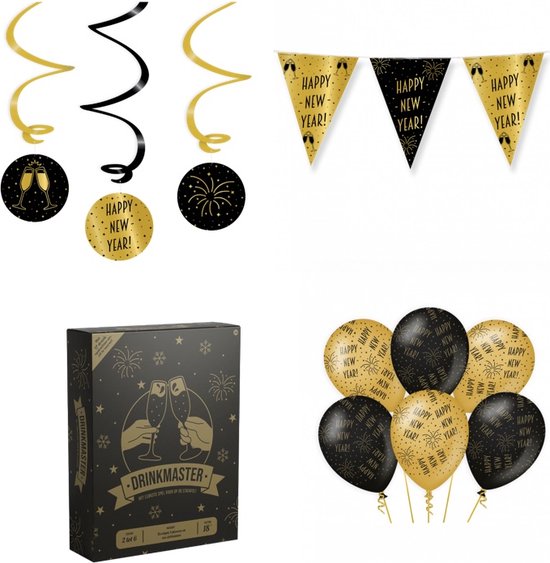 Feest Pakket Happy New Year (M) Oud & Nieuw Feest pakket Happy