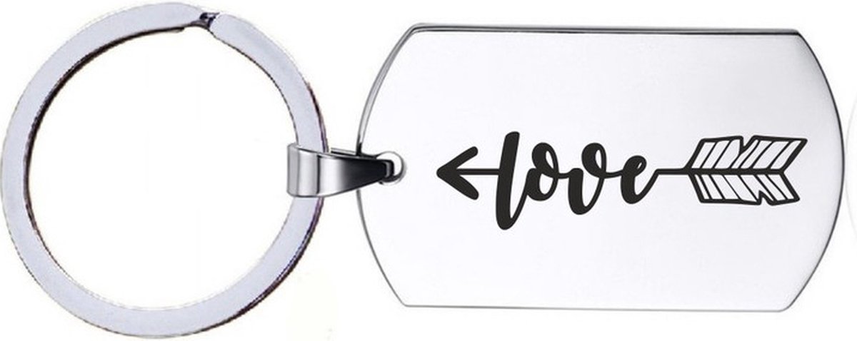 Sleutelhanger RVS - Love