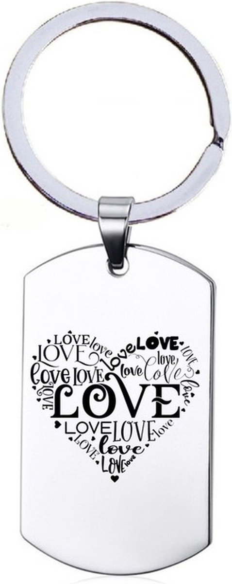 Sleutelhanger RVS - Love