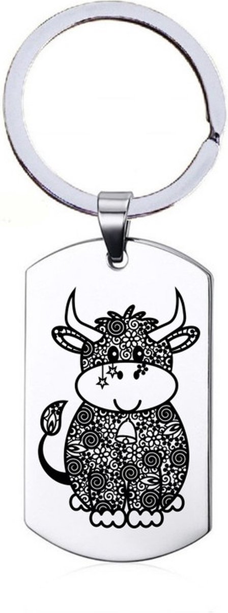 Sleutelhanger RVS - Stier