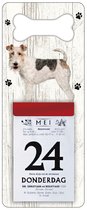 Scheurkalender 2023 Hond: Draadhaar Fox TerriÃ«r