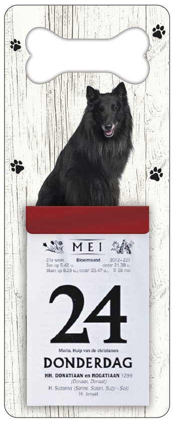 Foto: Scheurkalender 2026 hond groenendaeler