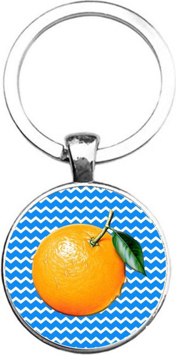 Sleutelhanger Glas - Sinasappel