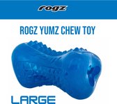 Rogz for Dogs | Yumz Large Blauw | Hondenspeeltje | Snackspeeltje | Bite-o-meter Hard
