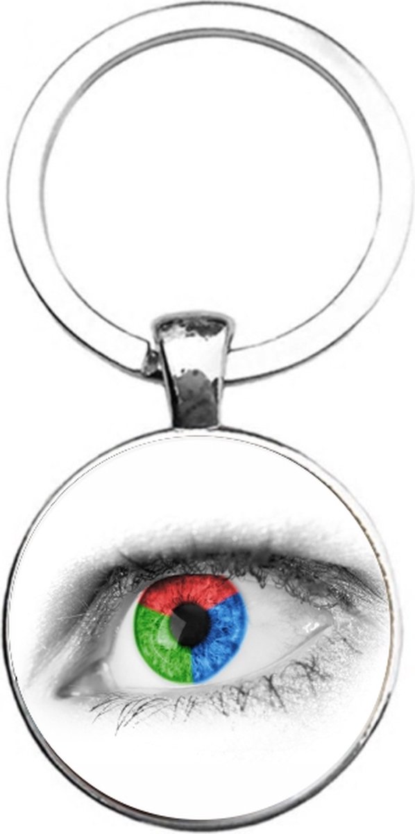 Sleutelhanger Glas - Oog