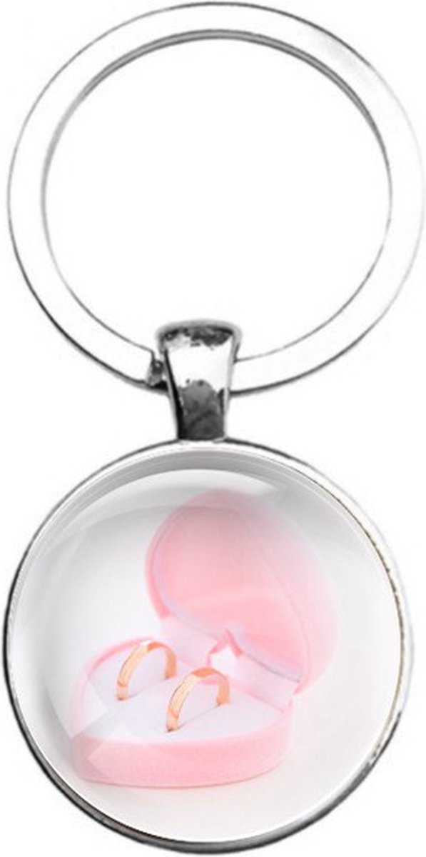 Sleutelhanger Glas - Trouwringen