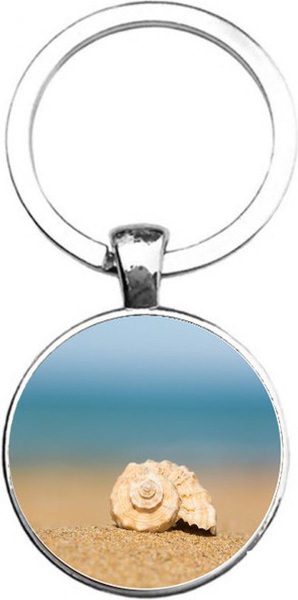 Sleutelhanger Glas - Schelp