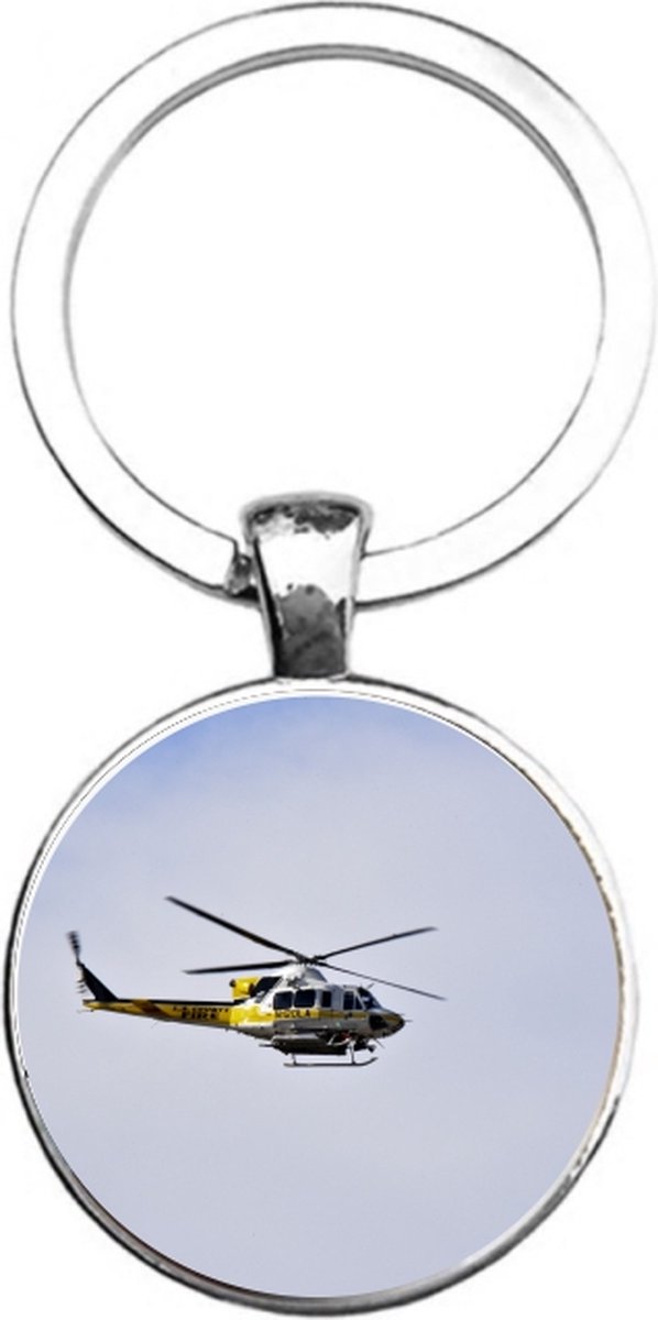 Sleutelhanger Glas - Helicopter
