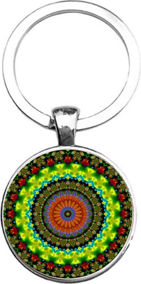 Sleutelhanger Glas - Mandala