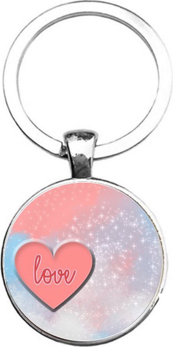 Sleutelhanger Glas - Love